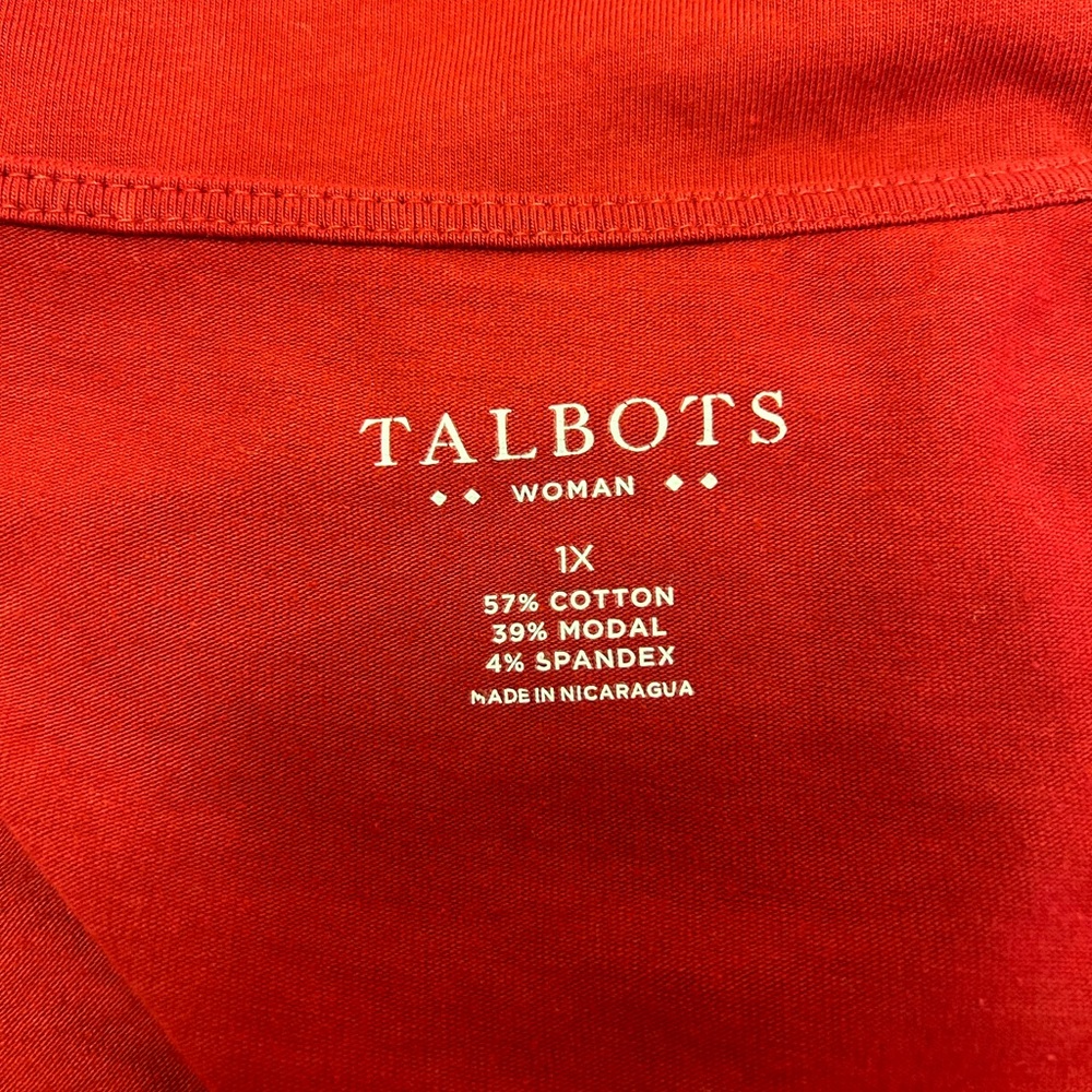 Talbots Red Wrap Top - Picture 5 of 5